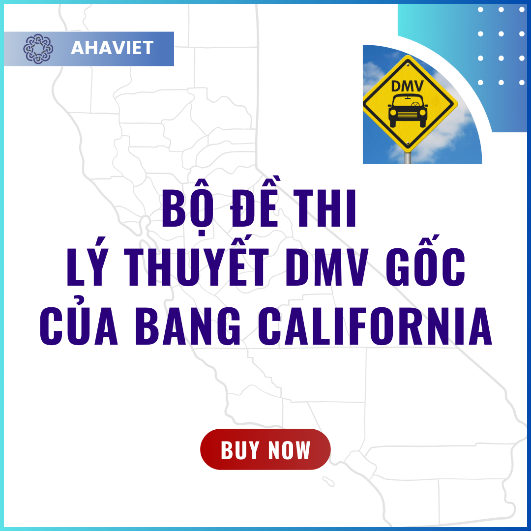 Bộ đề thi lý thuyết DMV gốc của bang California